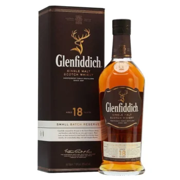 Glenfiddich 18 Year Old Small Batch Reserve Single Malt Scotch Whiskey is a vibrant, intriguing matured in Spanish Oloroso wood and American oak. Buy Now